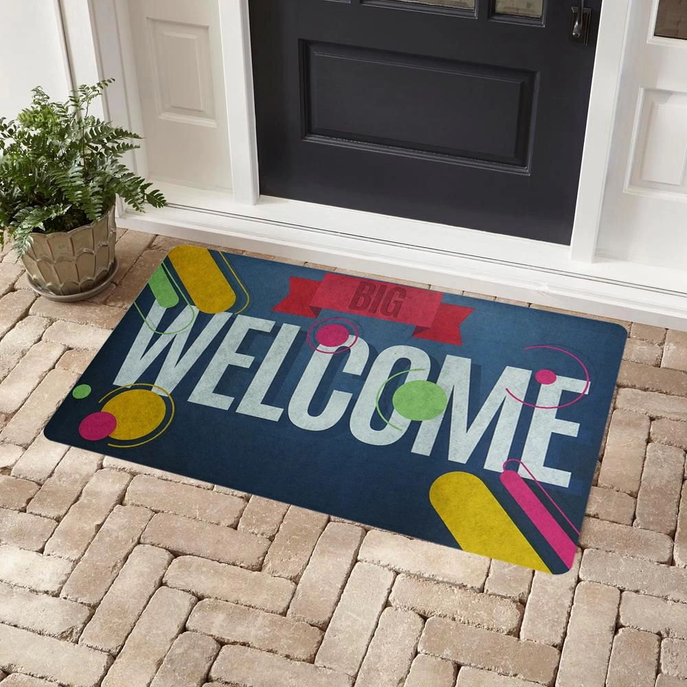 Big Welcome Baskılı Kaliteli Kauçuk Kapı Önü Paspası