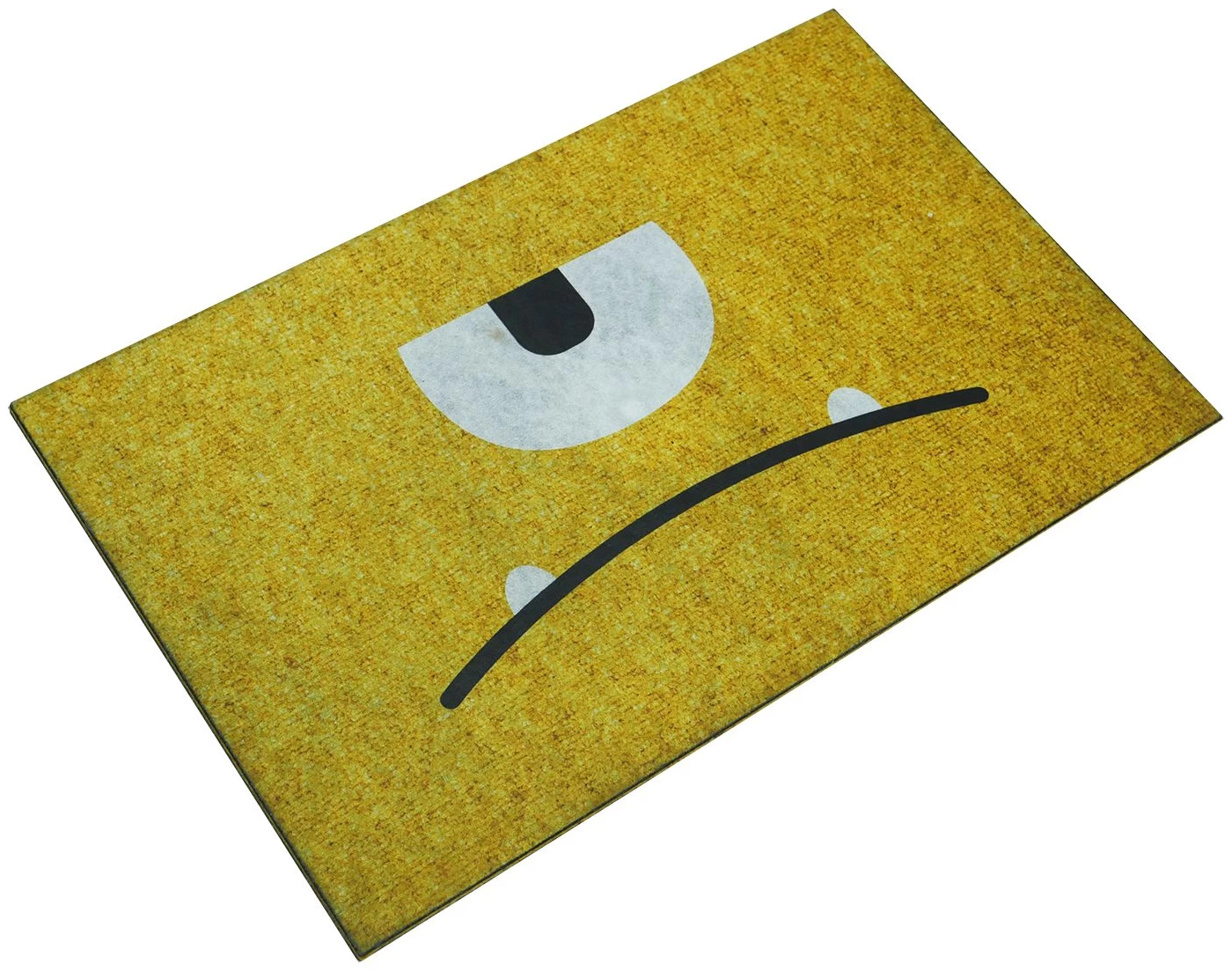 Canavar Emoji Çift Taraflı Kauçuk Kapı Önü Paspası
