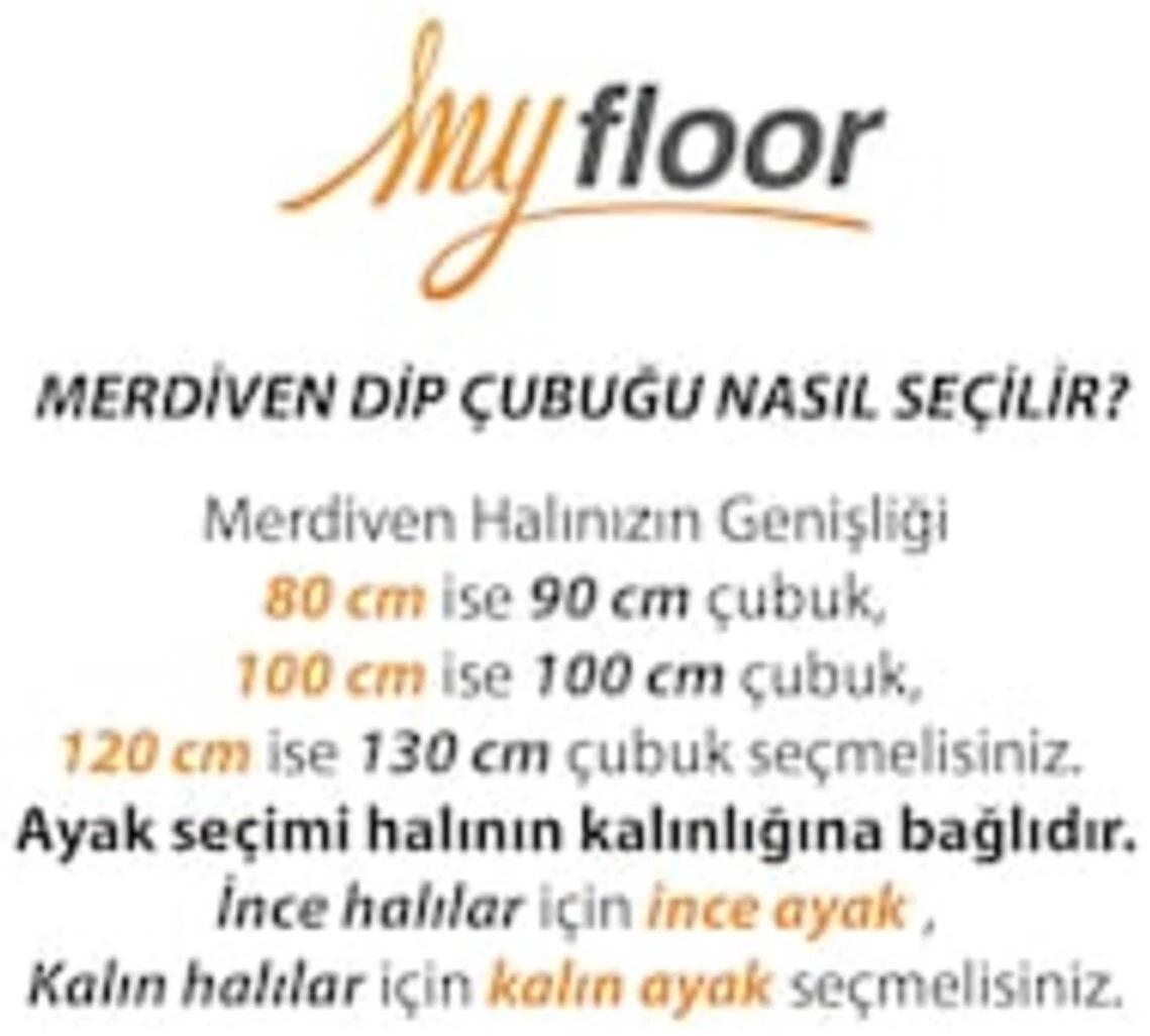 Çelik Halı Tutucu Merdiven Dip Çubuğu – Kalın – 90