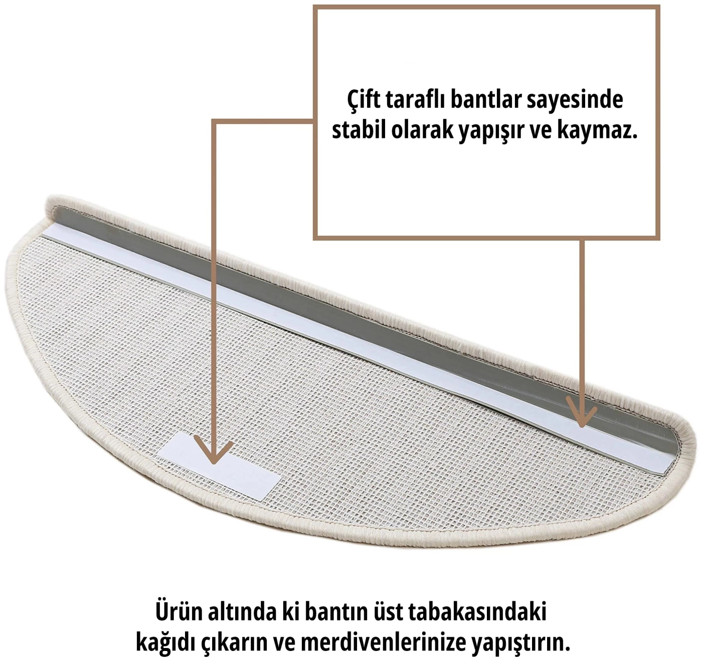 Stepmat Tufting Halıdan Basamak ve Merdiven Paspası