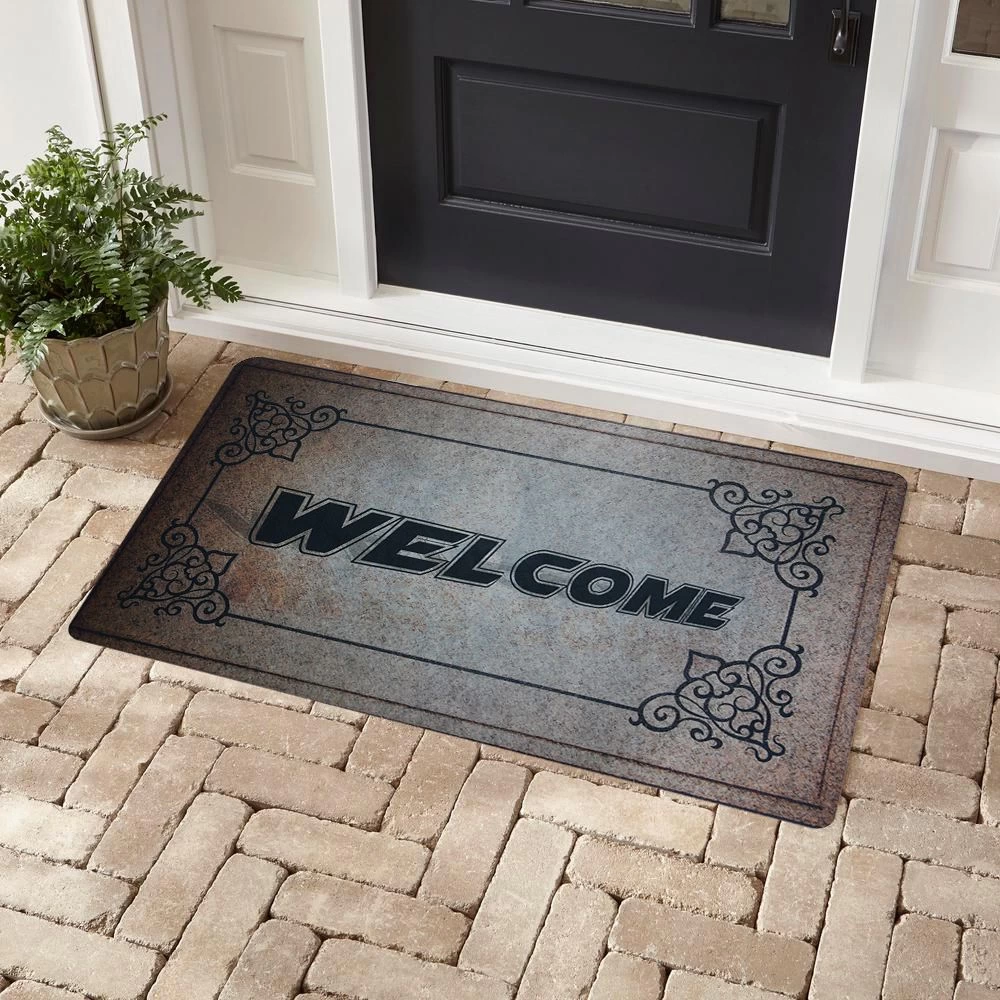 Welcome Yazılı Kaliteli Kauçuk Kapı Önü Paspas