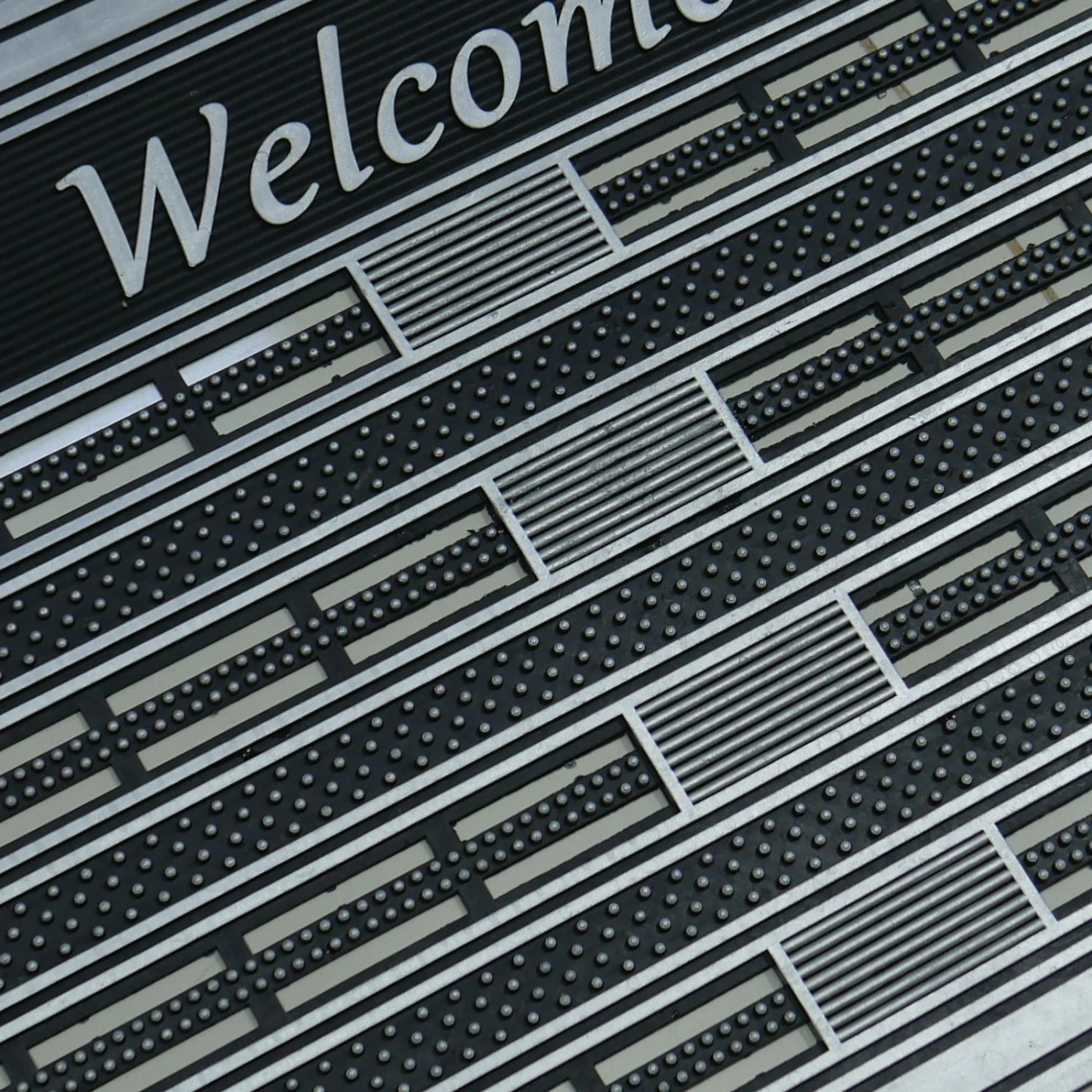 Welcome Yazılı Kauçuk Kapı Önü Paspası